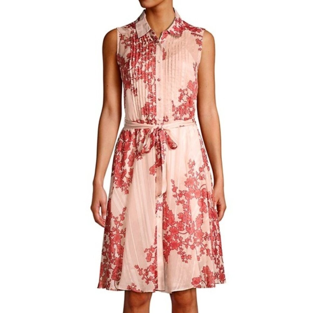 Nanette by Nanette Lepore Floral A-Line Dress – Size 10 | Apricot Glow